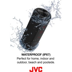JVC SP-SX2BT PORTABLE BLUETOOTH SPEAKER - WATERPROOF